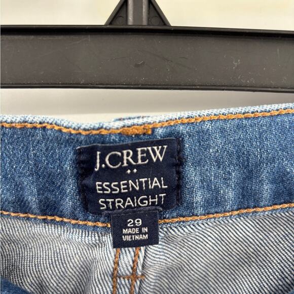 J.Crew Essential straight jean in all-day stretch Blue Meadow Wash - Picture 4 of 6